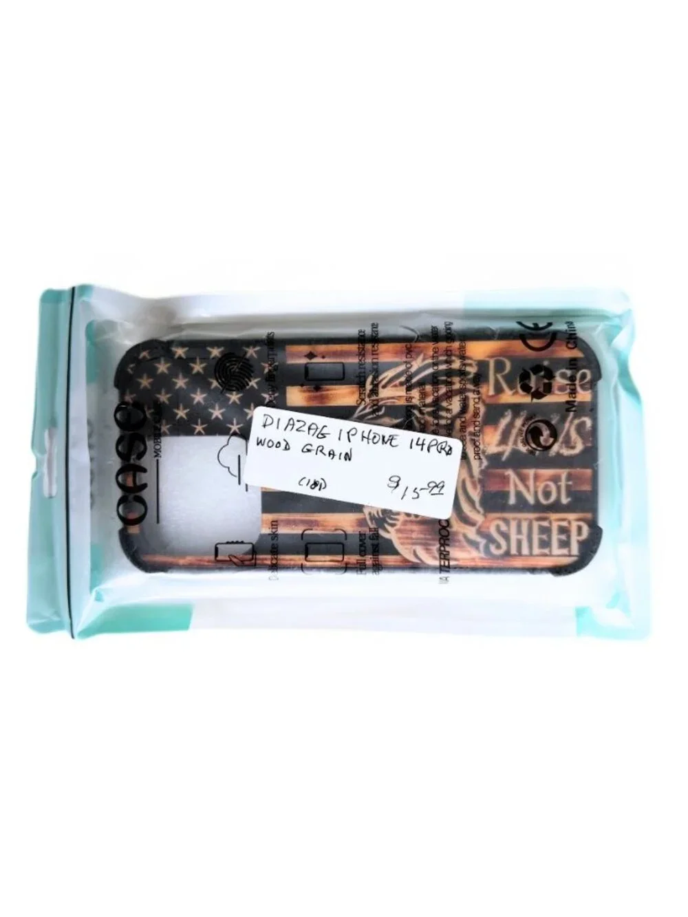 DAIZAG iPhone 14 Pro Shockproof Lions Not Sheep Woodgrain Case NEW